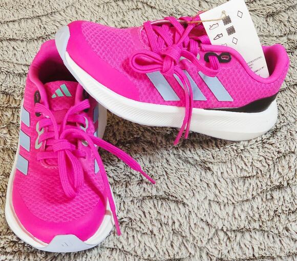 Adidas Other - NWOB Adidas Runfalcon 3.0 K Kids Running Shoes Fuchsia Pink Blue - Size 11K